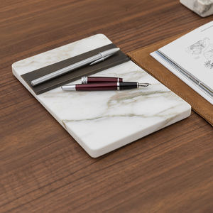 desk organizer de mármol