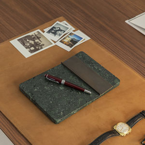 desk organizer de mármol