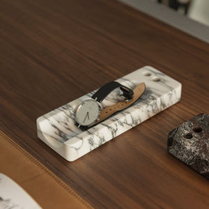 desk organizer de mármol