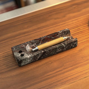 desk organizer de mármol