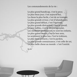 adhesivo de pared texto