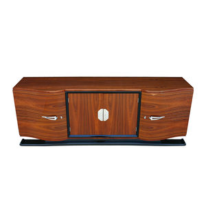aparador Art Deco / de palo de rosa / de madera lacada brillante