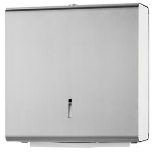 dispensador de toallas de mano de pared / de acero inoxidable