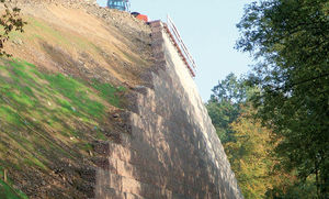 geomalla de refuerzo / para control de la erosión / para muro de contención / de poliéster