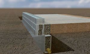 geomalla de refuerzo / para control de la erosión / para muro de contención / de poliéster