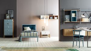 habitación para niños de madera maciza