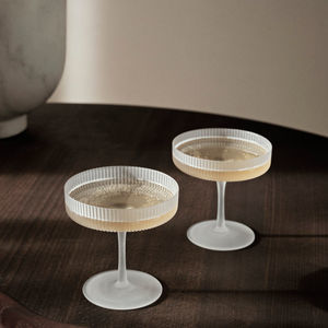 copa de cava de vidrio soplado