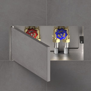 nicho de pared de acero inoxidable