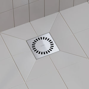 desagüe de ducha de acero inoxidable cepillado