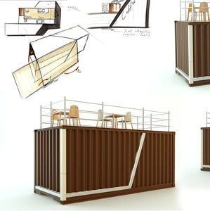 construcción en contenedores comercial