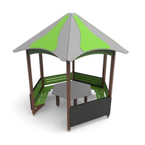 cenador de acero galvanizado