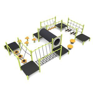 recorrido de obstáculos para parque infantil