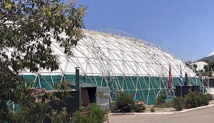 tensoestructura de cúpula geodésica