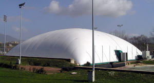 estructura hinchable para pista de tenis