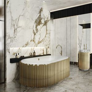 bañera ovalada
