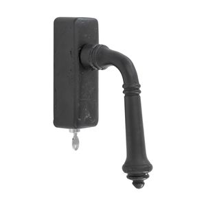 manilla de ventana / de metal / clásica / con cerradura integrada