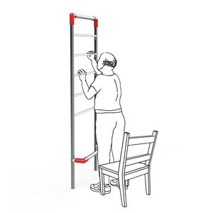 escalera elevada de aluminio