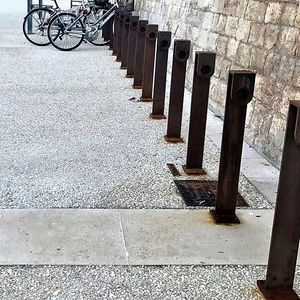 aparcabicis de suelo
