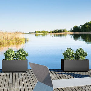 jardinera de acero galvanizado