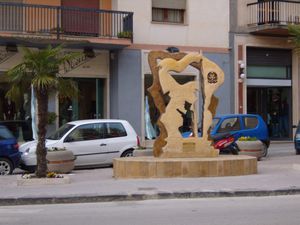 escultura de piedra natural