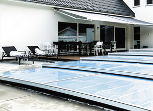 cubierta para piscina de botón