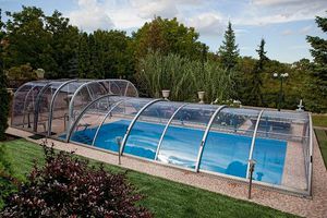 cubierta para piscina baja