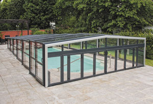 cubierta para piscina alta