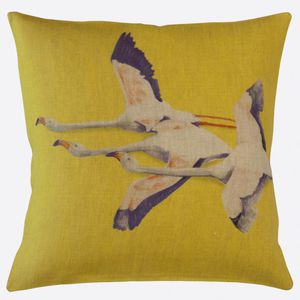 cojín cuadrado / rectangular / con motivos animales / de tejido