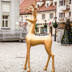 escultura de fibra de vidrio