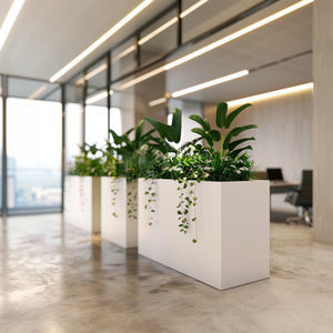 jardinera de fibra de vidrio