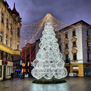 árbol de Navidad de fibra de vidrio