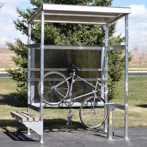 estación de reparación de bicicletas de acero galvanizado