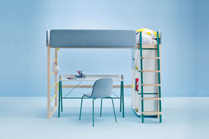 cama alta / individual / contemporánea / infantil (unisex)