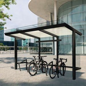 marquesina para bicicletas de acero