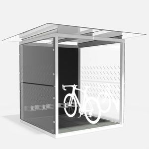 marquesina para bicicletas de acero