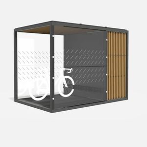 marquesina para bicicletas de acero