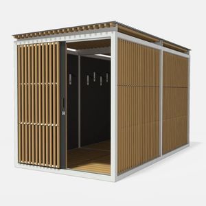 marquesina para bicicletas de acero