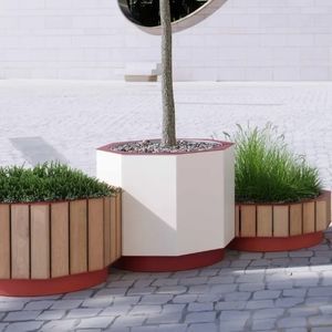 jardinera de acero