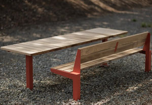 mesa de pícnic contemporánea