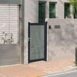 puerta para jardín de aluminio