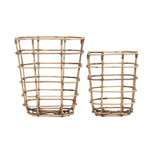 cesta para la ropa de madera
