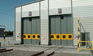 puertas industriales plegables