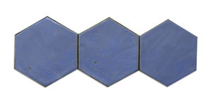 baldosa de terracota de pared / negra / azul / hecha a mano
