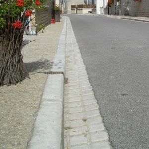 canal de drenaje pavé