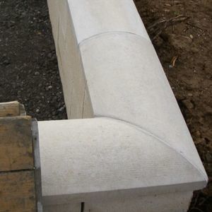 albardilla de hormigón prefabricado