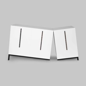 aparador de diseño original / de MDF lacado / contract / blanco