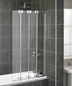 mampara de bañera plegable