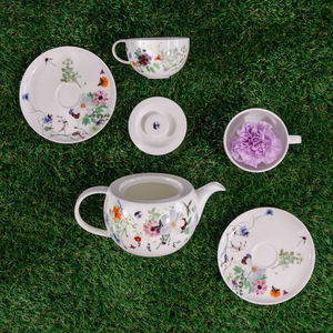 juego de té de porcelana