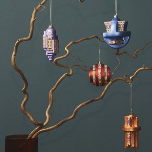 decoración para árbol de Navidad de vidrio soplado