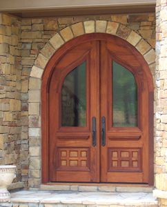 Puerta de entrada - BROCK 503 - AppWood - de madera / abatible